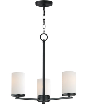 Lateral 3-Light Chandelier Black