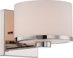 6"W Celine 1-Light Vanity & Wall Polished Nickel