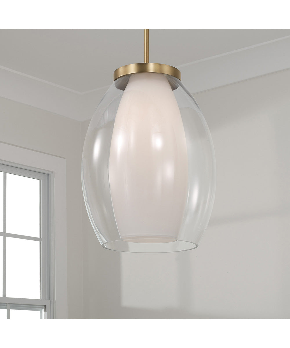 Joss 1-Light Pendant Aged Brass