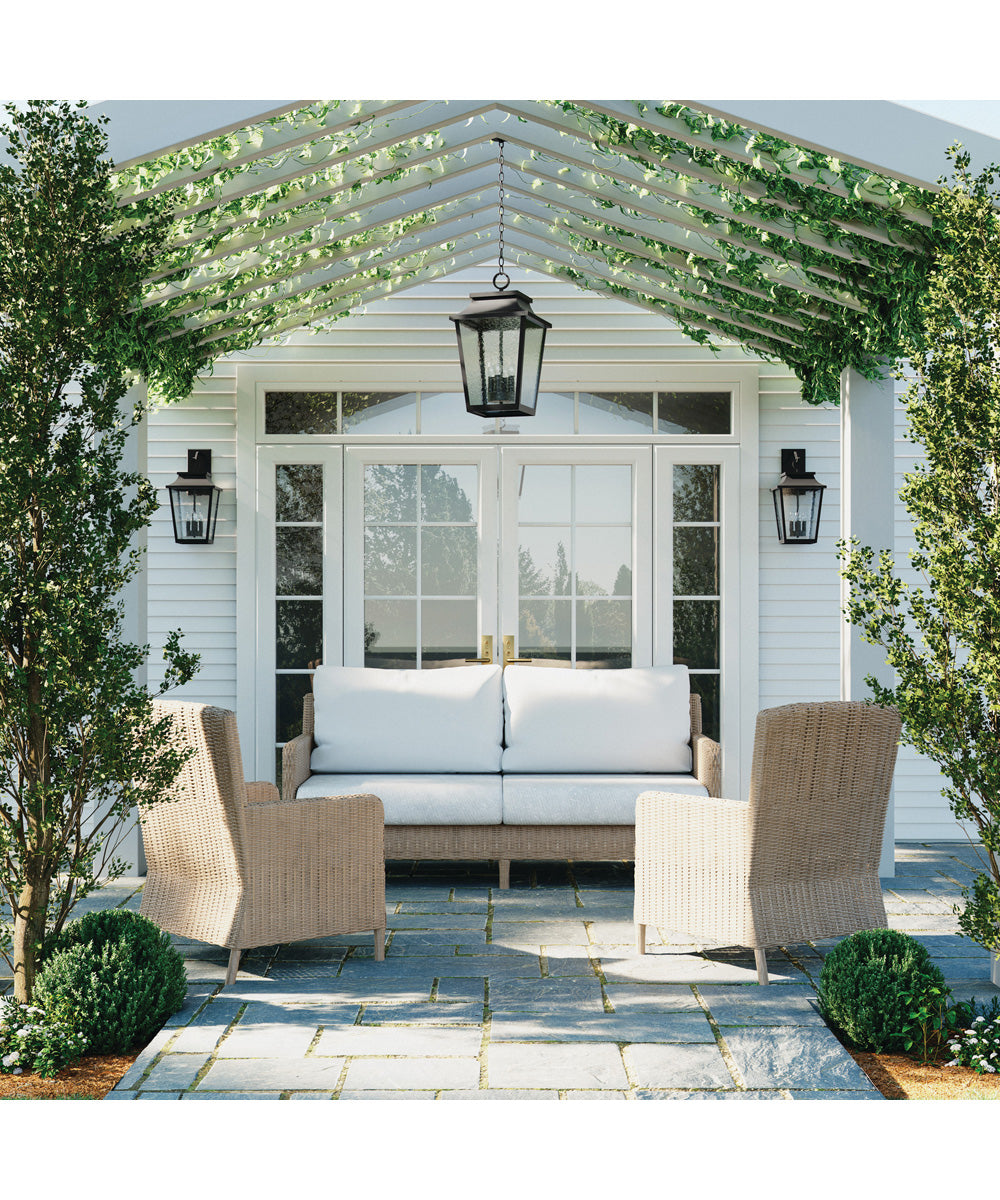 Chandler 4-Light Outdoor Hanging-Lantern Black