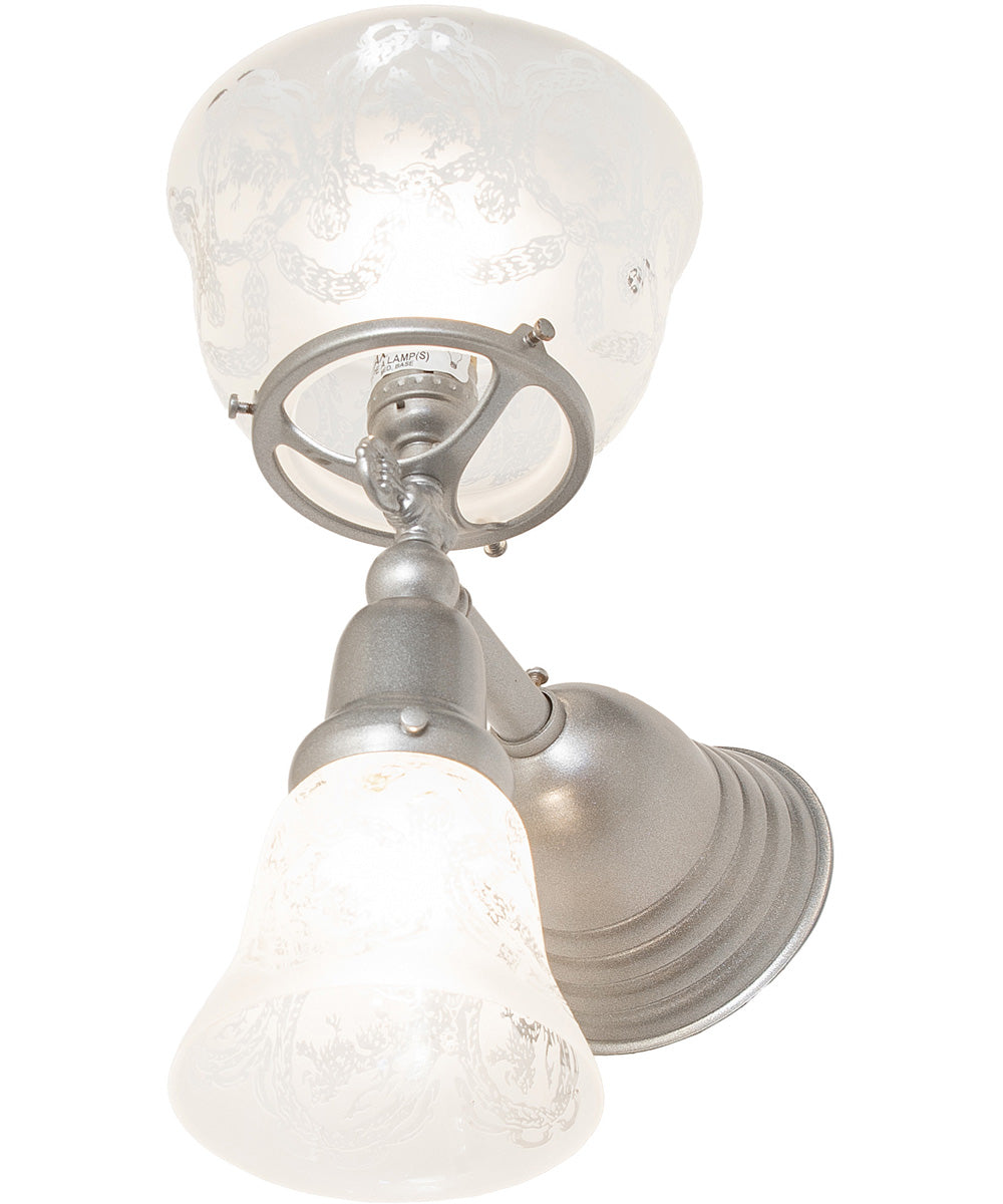 7" Wide Revival Garland Gas & Electric 2 Light Wall Sconce