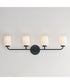 Durham 4-Light Bath Vanity Black
