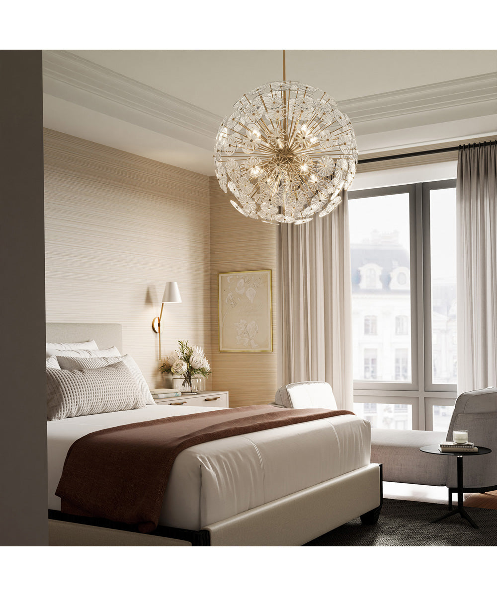 Emelie 8-Light Chandelier Matte Brass