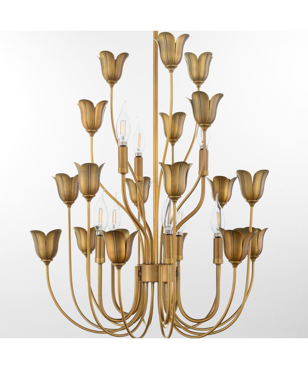 Lillet Chandelier Brushed Brass