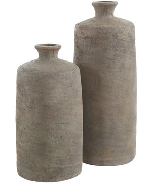 Terrene Clay Vases, Set of 2