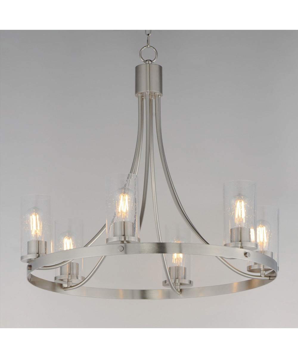 Livingston 6-Light Chandelier Satin Nickel