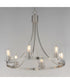 Livingston 6-Light Chandelier Satin Nickel