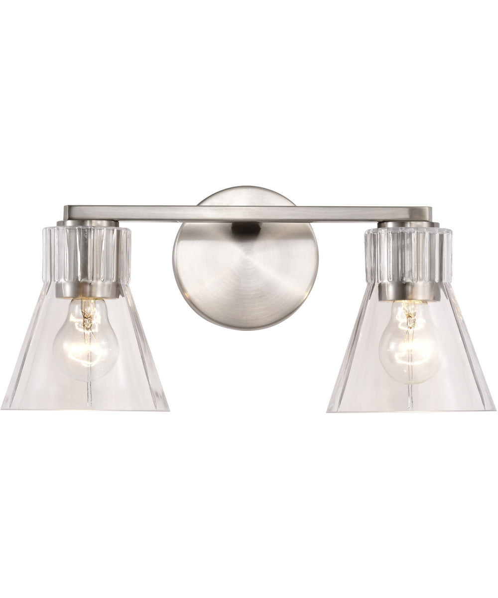Gianna 2-Light Vanity & Wall Brushed Nickel