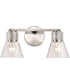 Gianna 2-Light Vanity & Wall Brushed Nickel