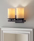 Luminous 11"W 2-Light Bath Vanity Light Fixture Rustic Ebony Finsh by Maxim