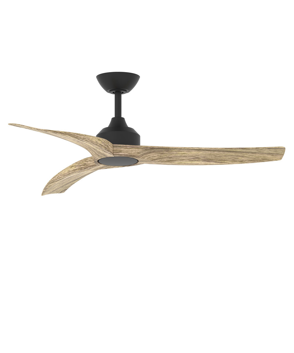 Drifter 52 inch Outdoor Fan w LED Black / Driftwood
