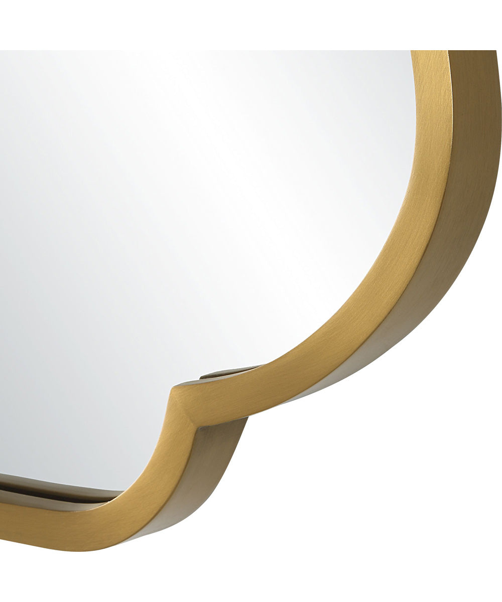 Athena Brushed Brass Mirror