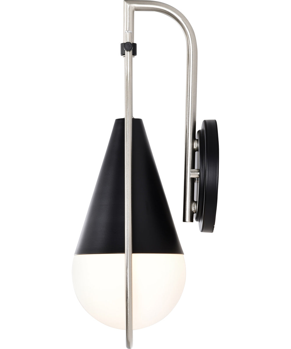 Admiral 1-Light Vanity & Wall Matte Black