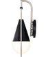 Admiral 1-Light Vanity & Wall Matte Black