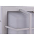 Bulkhead Rectangular 2-Light Outdoor Lighting Textured White