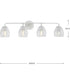 Quillan 4-Light Transitional Bath & Vanity Light White Plaster
