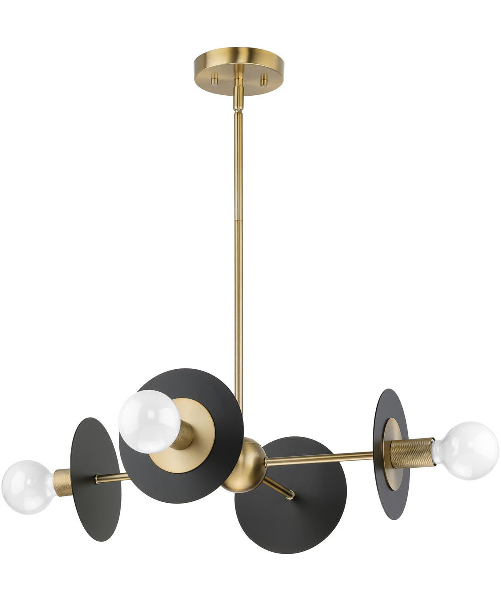Trimble 4-Light Chandelier Brushed Bronze