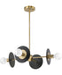 Trimble 4-Light Chandelier Brushed Bronze