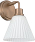 Pleated II 1-Light Lighting Premium Bronze