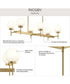 Rigsby 6-Light Linear Chandelier Brushed Gold