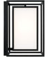 Aiden 1-Light Outdoor Wall-Lantern Black