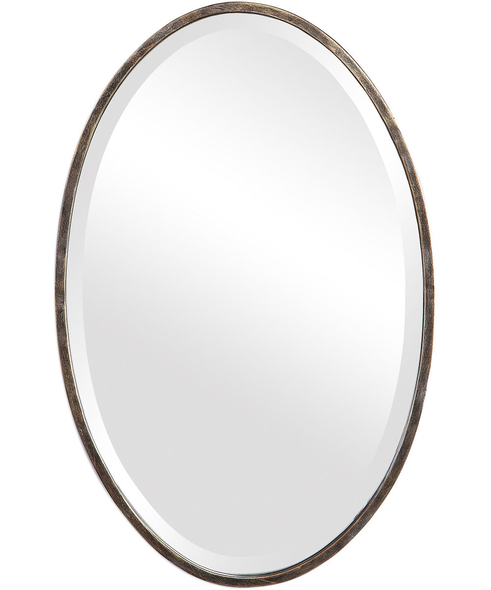 18x28" Wall Mirror in Rich Dark Bronze with Gold