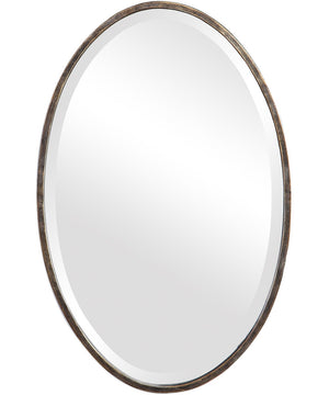 18x28" Wall Mirror in Rich Dark Bronze with Gold