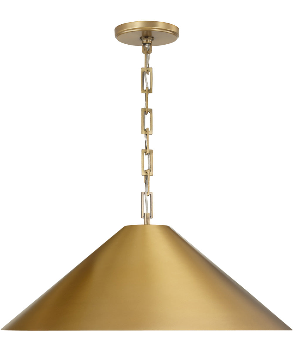 Avery 1-Light Pendant Aged Brass