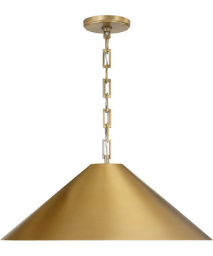 Avery 1-Light Pendant Aged Brass