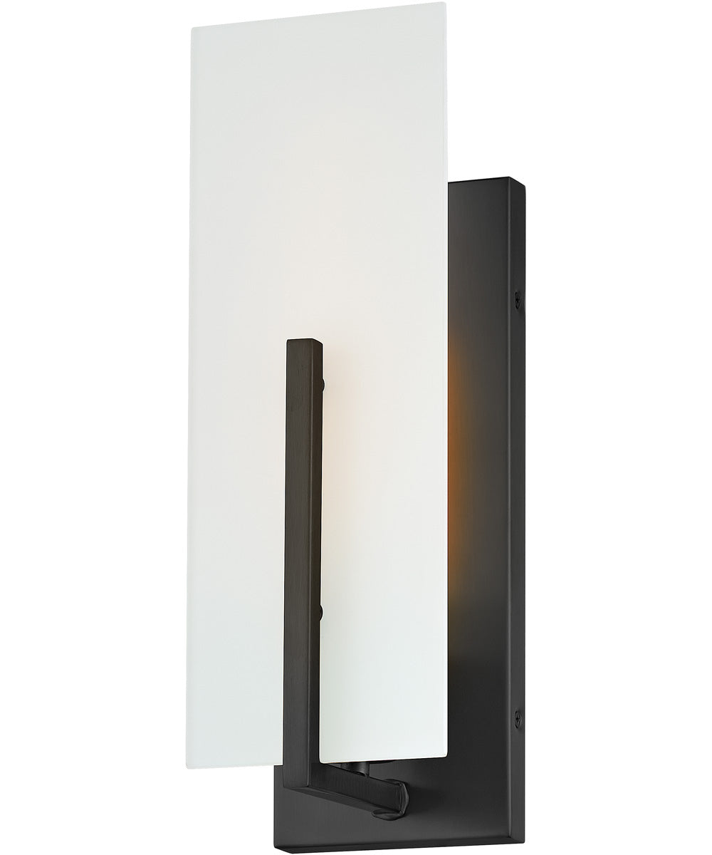 Roman 1-Light Medium Single Light Sconce in Black