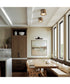 Griffin 1-Light Flush Aged Brass