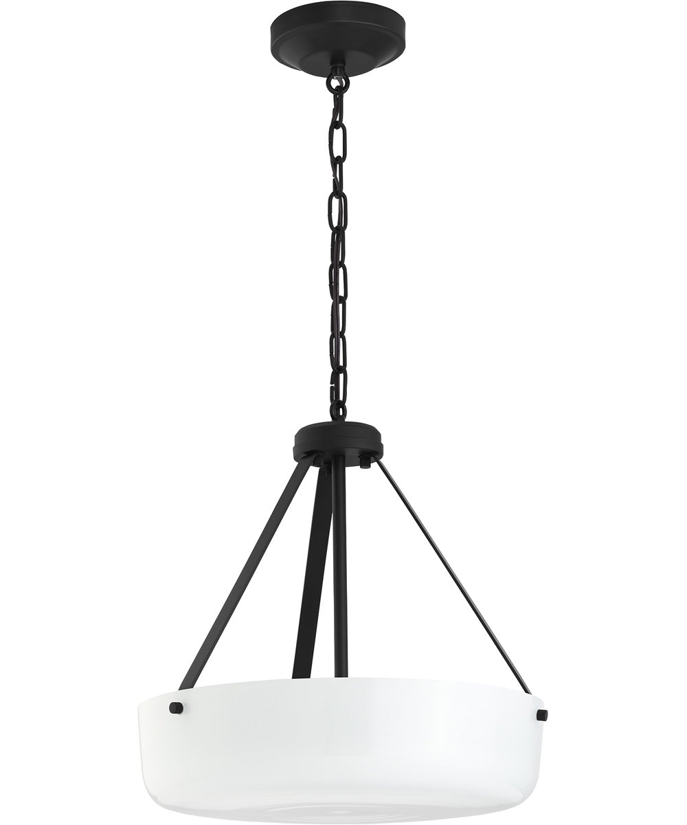 Lieon 2-Light Convertible Pendant Black