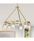 Gianna 6-Light Chandelier Vintage Brass