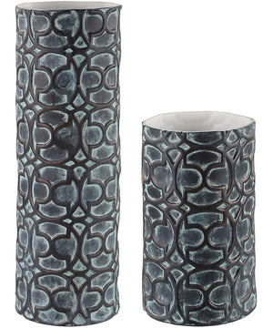 Baltra Bronze Patina Vases, Set of 2