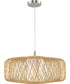 Cordova 1-Light Large Pendant Natural Rattan