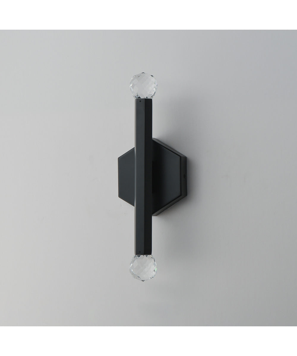 Allumettes 2-Light LED Wall Sconce Black