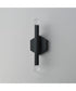 Allumettes 2-Light LED Wall Sconce Black