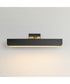 Miles 24 inch Articulating LED Wall Sconce Black / Natural Aged Brass
