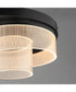 Sonata 20 inch LED Flush Mount Black