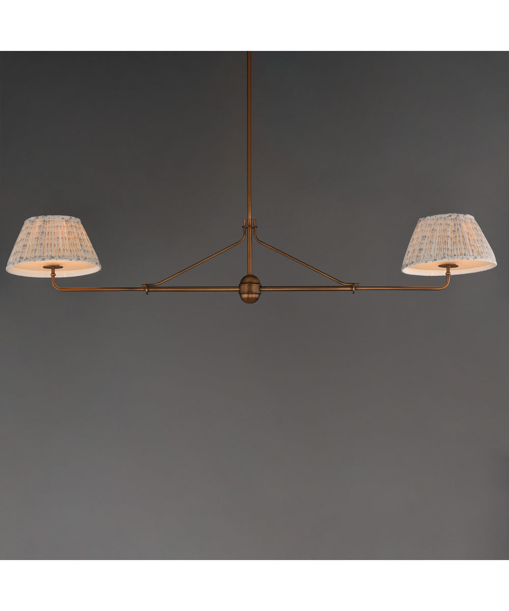 Dunbridge 2-Light Pendant Weathered Brass