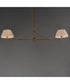 Dunbridge 2-Light Pendant Weathered Brass