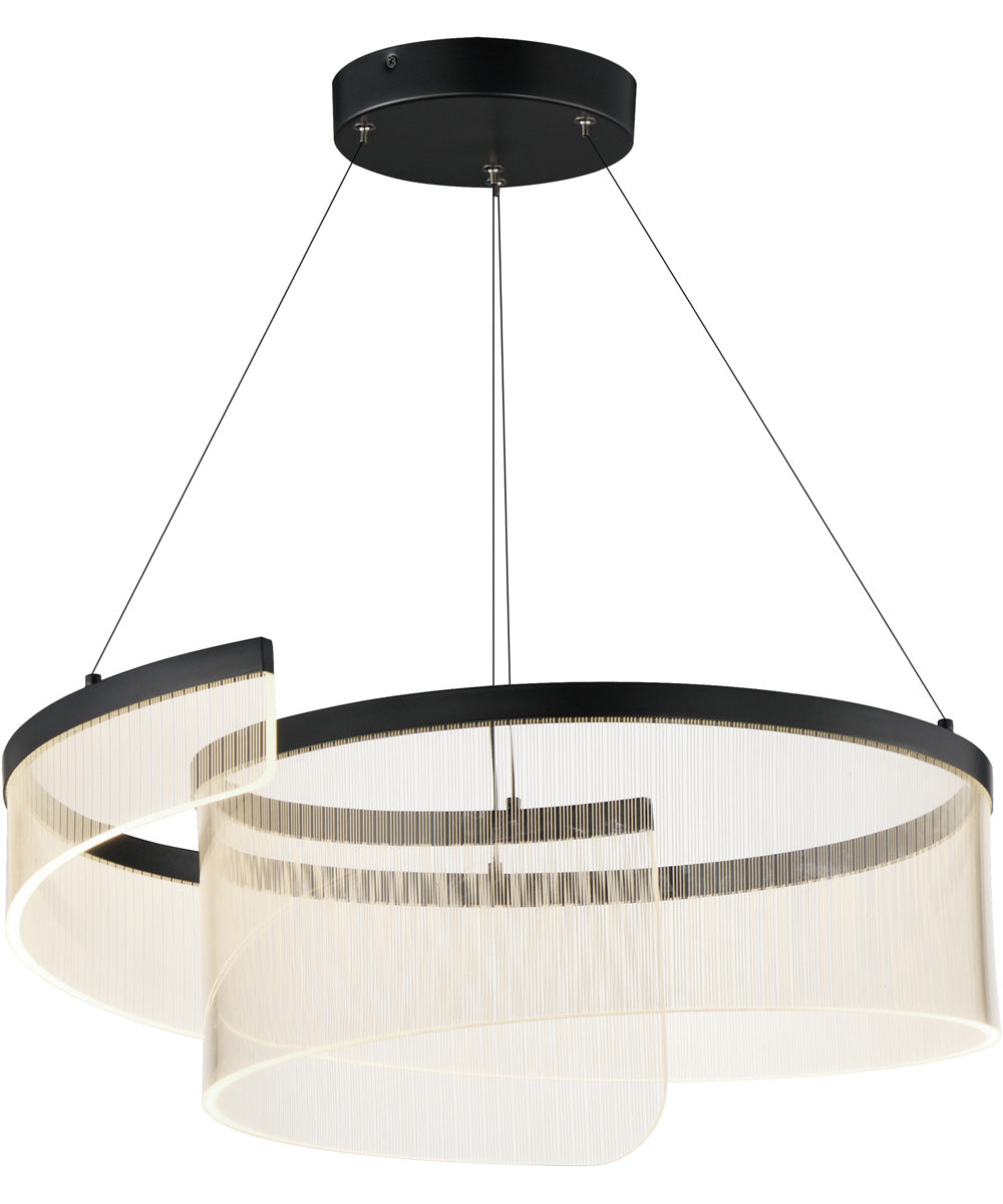 Sonata 24 inch LED Pendant Black