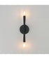 Rome 2-Light Wall Sconce Black