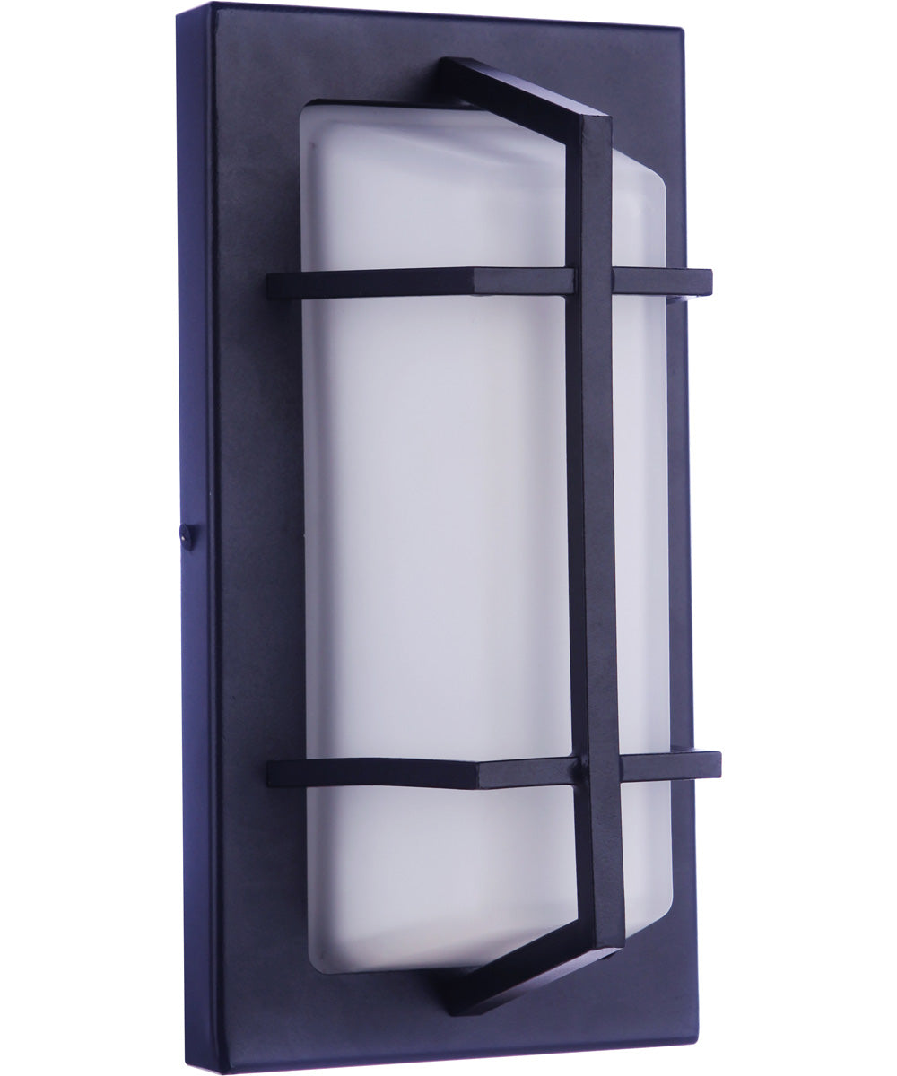 Bulkhead Rectangular 1-Light Outdoor Lighting Textured Black