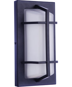 Bulkhead Rectangular 1-Light Outdoor Lighting Textured Black