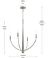 Jheni 4-Light Medium Chandelier Brushed Nickel