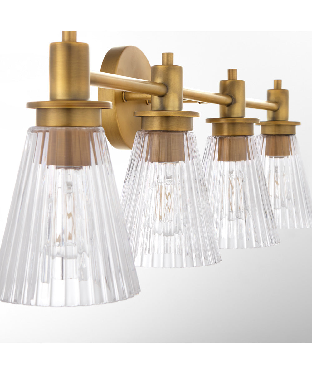 Lawton 4-light Bath Vanity Light Brushed Brass
