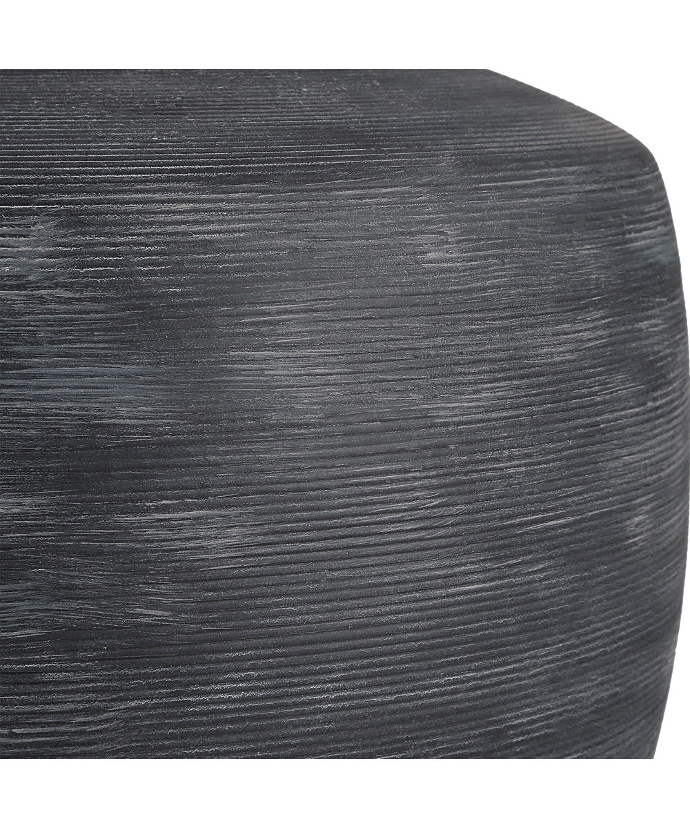 Graphite Ribbed Table Lamp