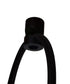 2 Light Swag Plug-In Pendant 14"w White Shade with Diffuser, Black Cord