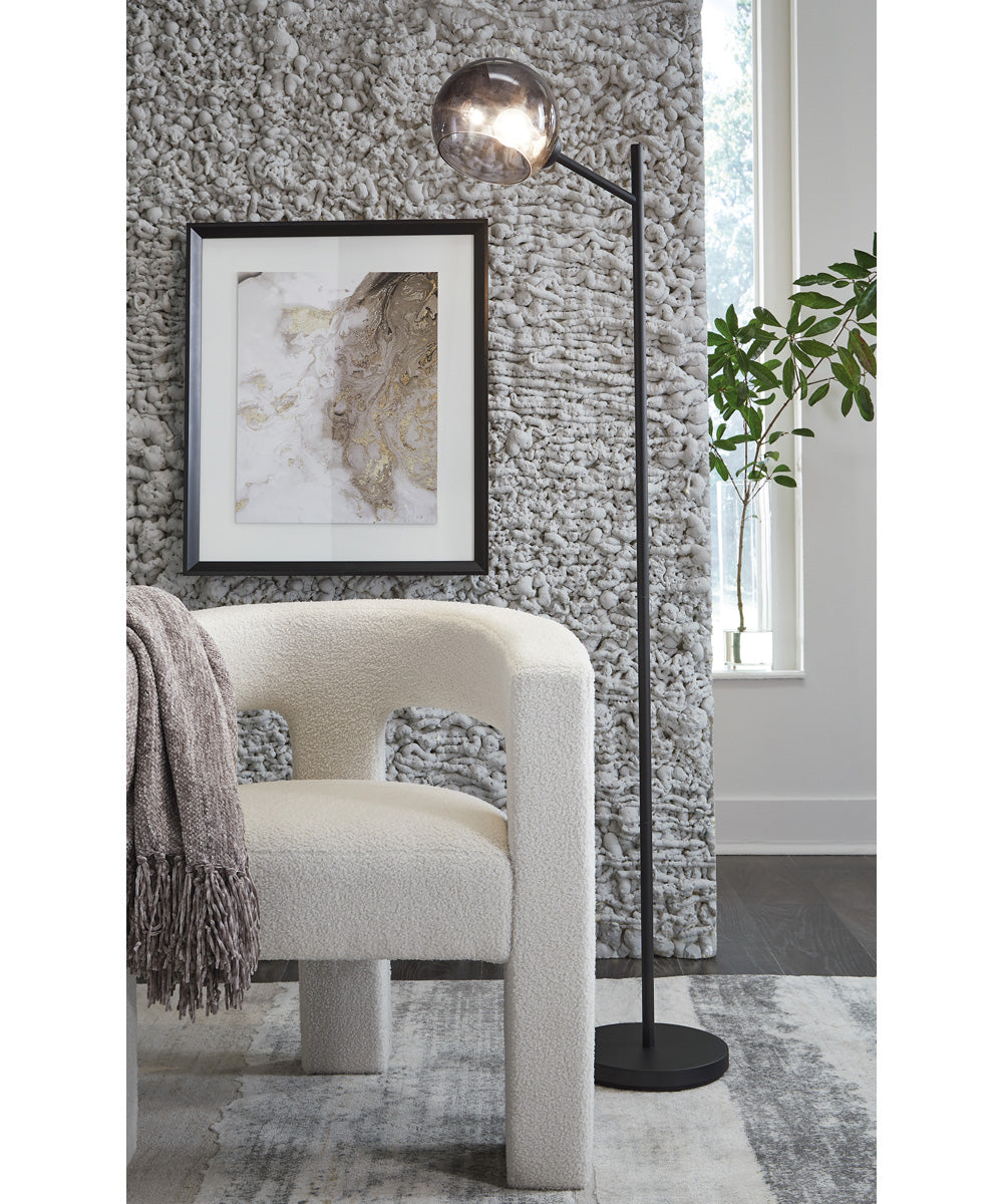 Abanson Metal Floor Lamp Black